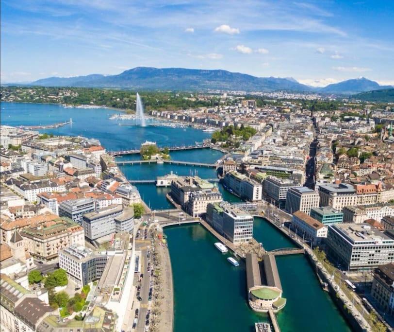Modern'Blue - Gare Annemasse A 3Min-Geneve Acces Direct Daire Dış mekan fotoğraf